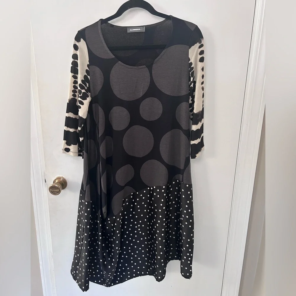 ALEMBIKA POLKA DOT BALOON DRESS SIZE 1/US SIZE 6 - Picture 8 of 8